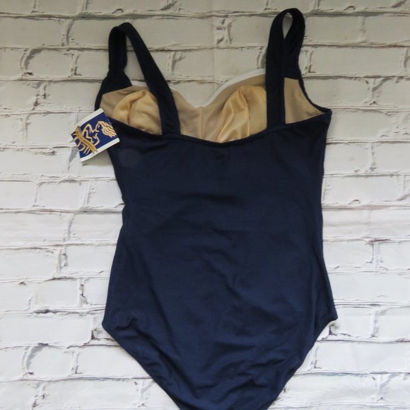 New Christina One Piece Nautical Style Bathing Suit - Picture 4 of 5